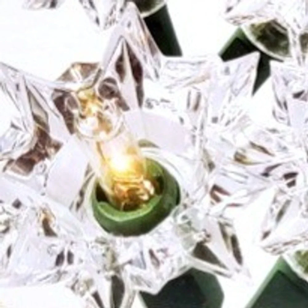 3 Sets NEW Star Reflector Christmas Tree Lights Clear Incandescent Y2K Retro Lot